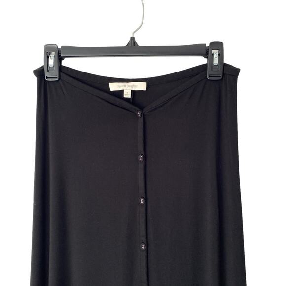 Favorite Daughter Good For You Button Down Black Maxi Skirt size medium - Picture 6 of 10